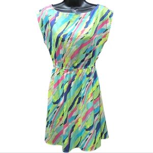 Red Camel Vibrant Multicolored Mini Dress Size S